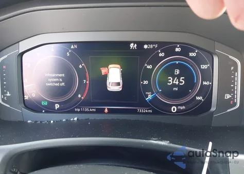 2019 Volkswagen Atlas 3.6L V6 Sel z USA, uszkodzony, nr VIN 1V2MR2CAXKC613525